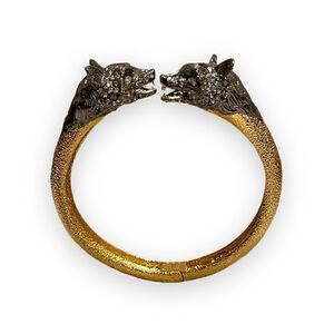 ❤️SOLD❤️ALEXIS BITTAR Crystal Elements Fox Head Cuff
